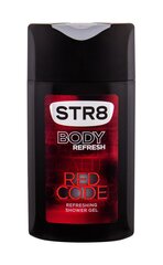 Освежающий гель для душа STR8 Red Code для мужчин 250 мл цена и информация | Масла, гели для душа | 220.lv