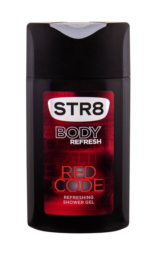 Atjauninoša dušas želeja vīriešiem STR8 Red Code 250 ml цена и информация | Dušas želejas, eļļas | 220.lv