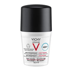 Traipus neatstājošs zīmuļa dezodorants Vichy Homme 48h vīriešiem, 50 ml цена и информация | Дезодоранты | 220.lv