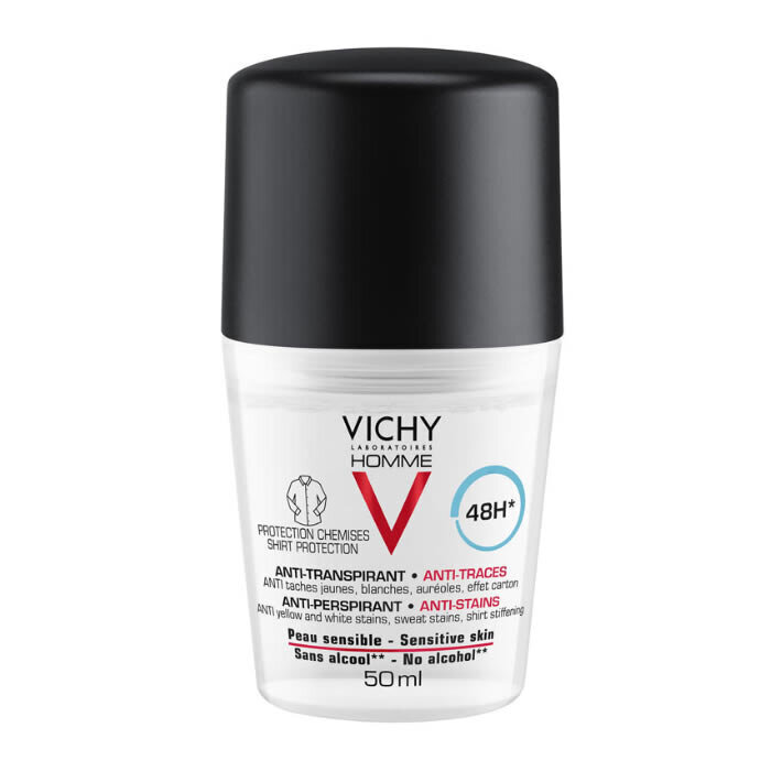 Traipus neatstājošs zīmuļa dezodorants Vichy Homme 48h vīriešiem, 50 ml cena un informācija | Dezodoranti | 220.lv