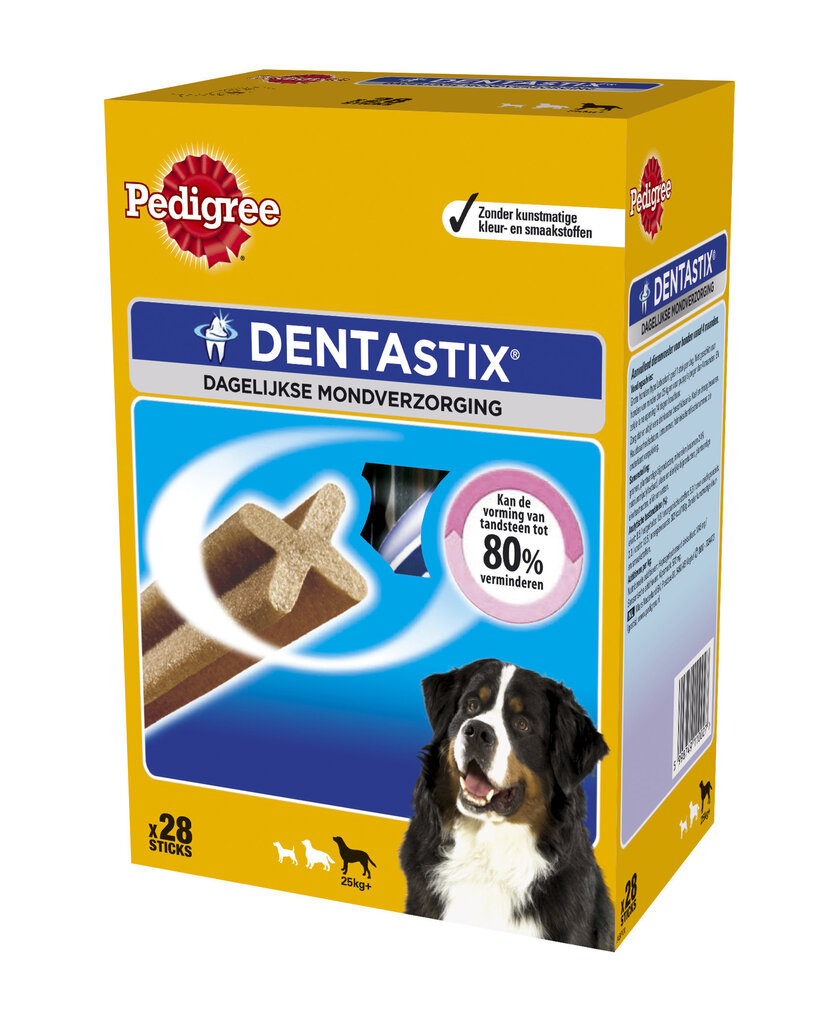 Pedigree Dentastix kauliņi lielu šķirņu suņiem 4 gab. x 270 g cena un informācija | Gardumi suņiem | 220.lv