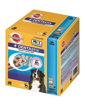 Pedigree Dentastix kauliņi lielu šķirņu suņiem 8 gab. x 270 g cena un informācija | Gardumi suņiem | 220.lv