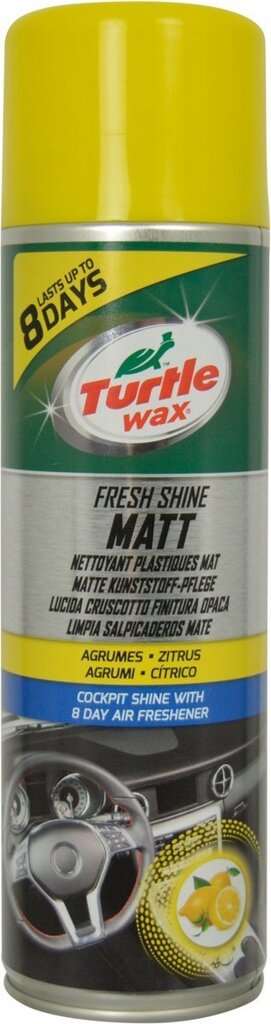 Salona sprejs - spodrinātājs ar citrona aromātu Turtle Wax Fresh Shine 500 ml cena un informācija | Auto ķīmija | 220.lv