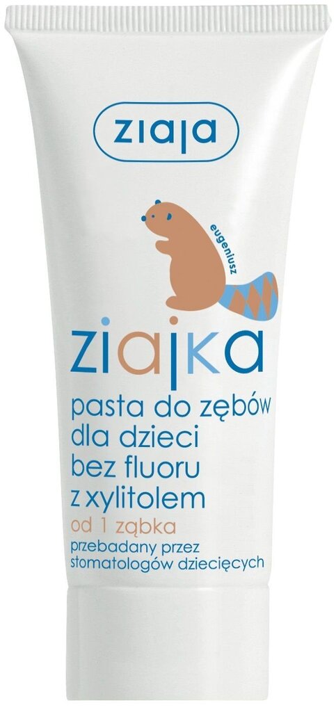 Zobu pasta bez fluorīda bērniem Ziaja Ziajka bērniem 50 ml cena un informācija | Zobu pastas, birstes | 220.lv