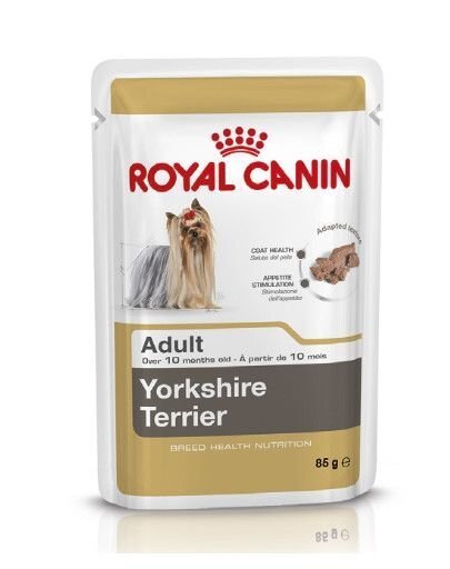 Royal Canin Jorkšīras terjeru šķirnes suņiem Yorkshire 0,85 kg cena un informācija | Konservi suņiem | 220.lv