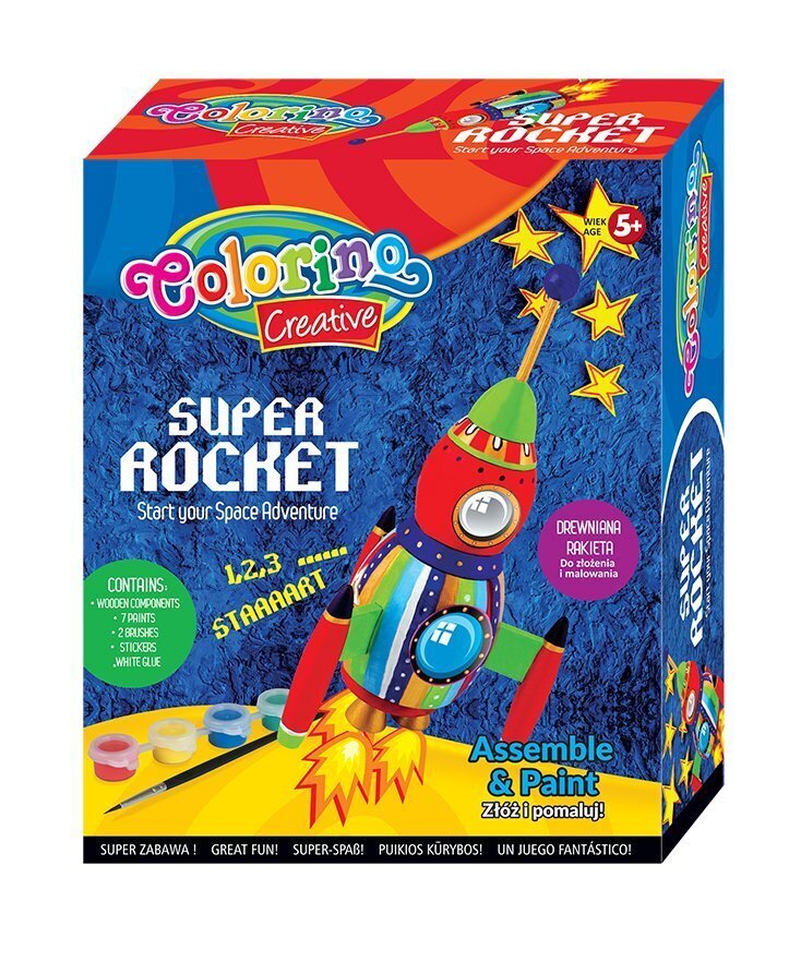 Radošais komplekts „Super raķete“, Colorino Creative цена и информация | Attīstošās rotaļlietas | 220.lv