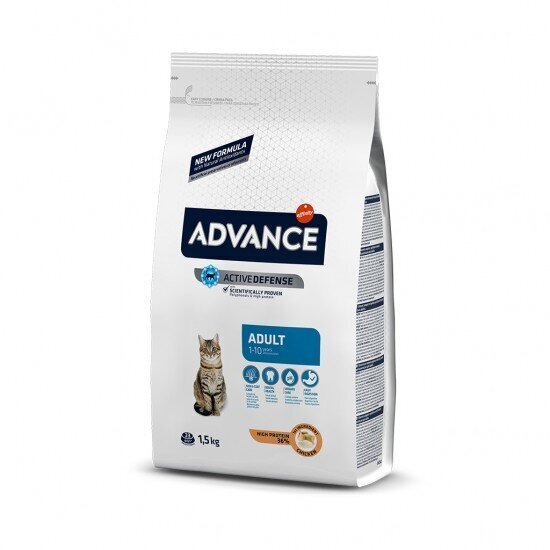 Advance Adult Cat (vista. rīsi) 1.5 kg cena un informācija | Sausā barība kaķiem | 220.lv