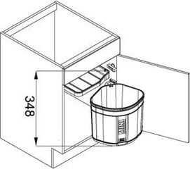 Miskaste Franke Sorter, Mini, 17,5 l цена и информация | Мусорные баки | 220.lv