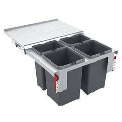 Atkritumu tvertne Franke, Sorter Garbo 60-4 (2 x 12 l + 2 X 8 l) цена и информация | Мусорные баки | 220.lv