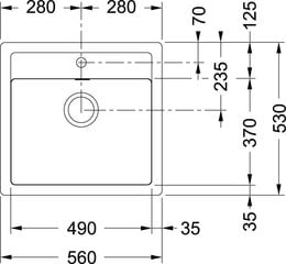 Tectonite virtuves izlietne Franke, Sirius SID 610, carbon cena un informācija | Franke Mājai un remontam | 220.lv