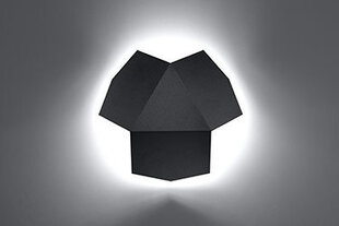 Sollux настенный светильник Tre, black цена и информация | Настенные светильники | 220.lv