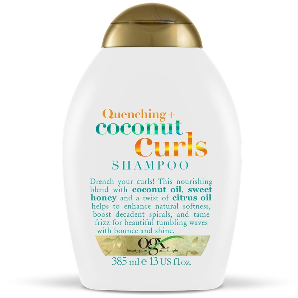 Šampūns cirtainiem matiem Organix Shampoo Quenching + Coconut Curls 385 ml cena un informācija | Šampūni | 220.lv