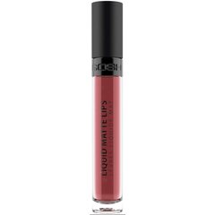 Lūpu spīdums Gosh Liquid Matte Lips, 011 Go Naked, 4 ml cena un informācija | Lūpu krāsas, balzāmi, spīdumi, vazelīns | 220.lv