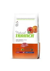 NATURAL TRAINER MEDIUM ADULT BEEF RICE - СУХОЙ КОРМ С ГОВЯДИНОЙ И РИСОМ ДЛЯ ВЗРОСЛЫХ СОБАК СРЕДНИХ ПОРОД 12 KG цена и информация | Сухой корм для собак | 220.lv