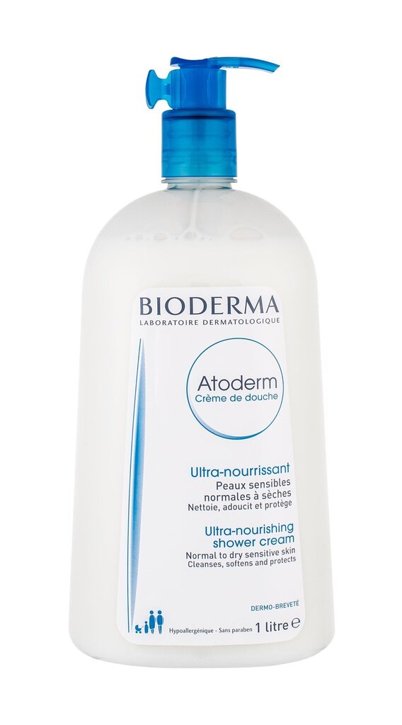 Barojošs krēmveida mazgāšanas līdzeklis Bioderma Atoderm Ultra-Nourishing 1000 ml цена и информация | Dušas želejas, eļļas | 220.lv