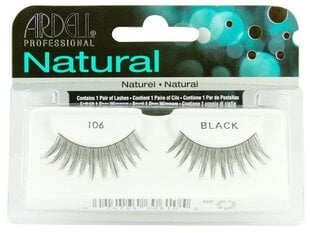 Pielīmētās skropstas Ardell Natural 106 Black цена и информация | Накладные ресницы, керлеры | 220.lv