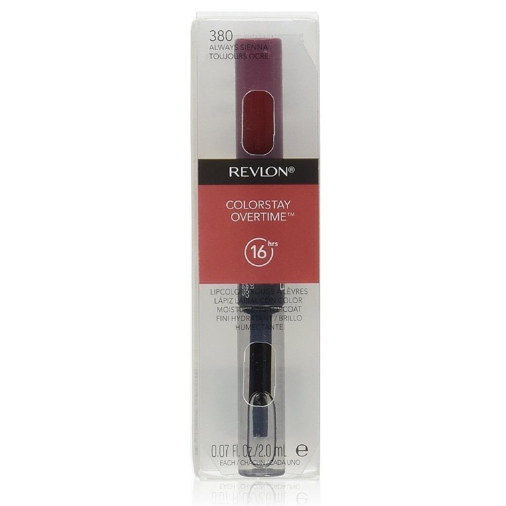 Šķidrā lūpu krāsa Revlon ColorStay Over Time + fiksējošais līdzeklis 380 Always Sienna 2+2 ml цена и информация | Lūpu krāsas, balzāmi, spīdumi, vazelīns | 220.lv