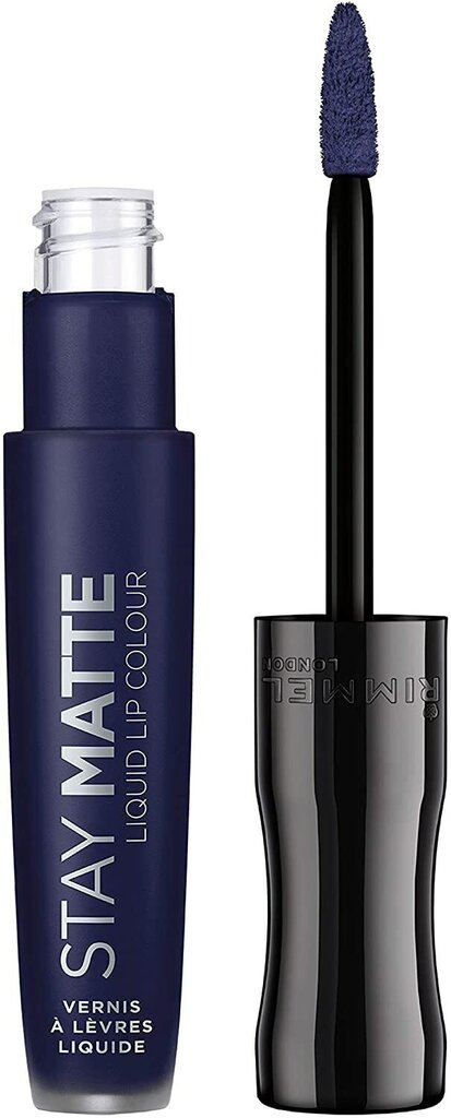 Šķidrā lūpu krāsa Rimmel Stay Matte Liquid 830 Blue Iris 5,5 ml cena un informācija | Lūpu krāsas, balzāmi, spīdumi, vazelīns | 220.lv