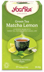 Ājurvēda YogiTea® zaļā tēja Matcha Lemon, 30.6 g cena un informācija | Tēja | 220.lv