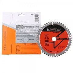 Wellcut extreme пильный диск 165 мм цена и информация | Запчасти для садовой техники | 220.lv