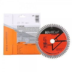 WellCut Extreme TCT griešanas disks 160 mm cena un informācija | WellCut Dārza preces | 220.lv