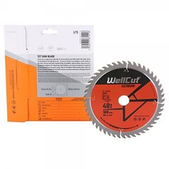 WellCut Extreme TCT griešanas disks 160mm cena un informācija | WellCut Dārza preces | 220.lv