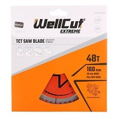 WellCut Extreme TCT griešanas disks 160mm cena un informācija | WellCut Dārza preces | 220.lv