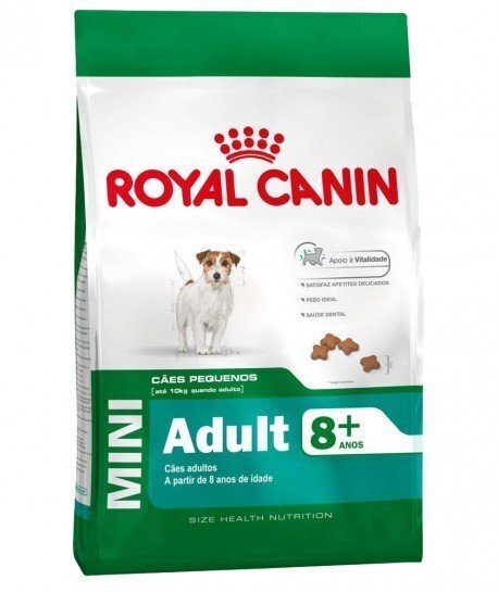 Royal Canin Mini Adult mazo šķirņu senioriem Mini Adult 8 +, 0,8 kg cena un informācija | Sausā barība suņiem | 220.lv