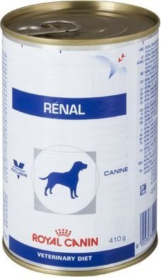 Royal Canin suņiem ar nieru mazspēju Renal, 410 g cena un informācija | Konservi suņiem | 220.lv