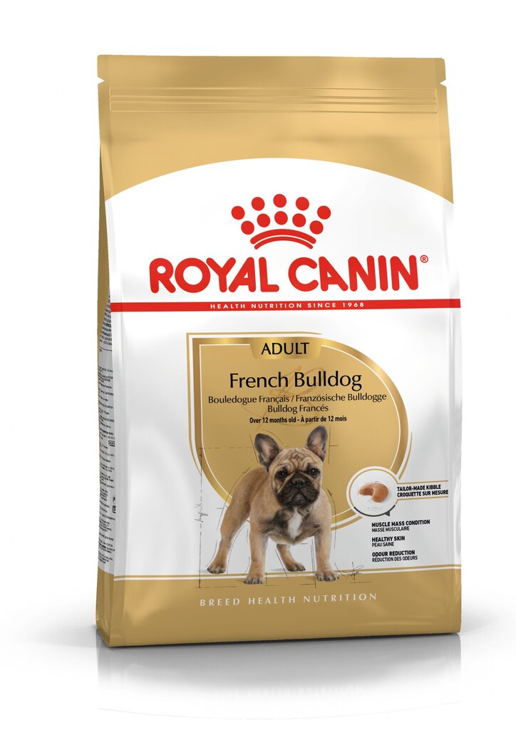 ROYAL CANIN BHN 3KG FRENCH BULLDOG ADULT SUŅIEM цена и информация | Sausā barība suņiem | 220.lv