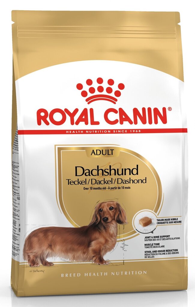 ROYAL CANIN BHN 1,5KG DACHSHUND ADULT SUŅIEM cena un informācija | Sausā barība suņiem | 220.lv