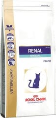 Royal Canin kaķiem ar nieru darbības problēmām Renal Feline, 4 kg cena un informācija | Sausā barība kaķiem | 220.lv