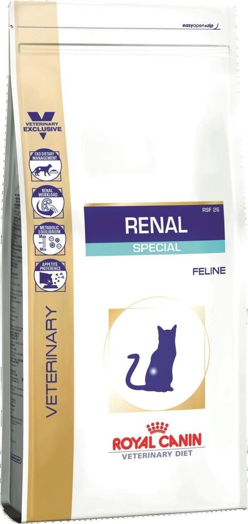 Royal Canin kaķiem ar nieru darbības problēmām Renal Feline, 4 kg цена и информация | Sausā barība kaķiem | 220.lv