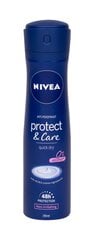 Izsmidzināms antiperspirants sievietēm Nivea Protect & Care 48 H 150 ml cena un informācija | Dezodoranti | 220.lv