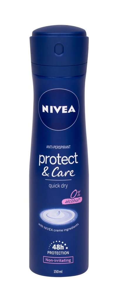 Izsmidzināms antiperspirants sievietēm Nivea Protect & Care 48 H 150 ml цена и информация | Dezodoranti | 220.lv