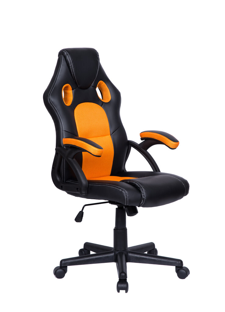Spēļu krēslu Swift, melns/oranžs цена и информация | Biroja krēsli | 220.lv