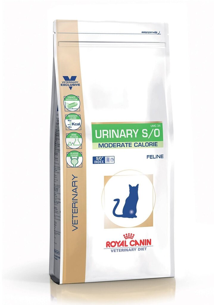 Royal Canin liekā svara un urīnceļu sistēmas profilaksei Urinary Moderate Calorie, 7 kg цена и информация | Sausā barība kaķiem | 220.lv