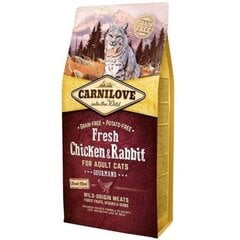 Carnilove с курицей Fresh Chicken&Rabbit, 6 кг цена и информация | Сухой корм для кошек | 220.lv