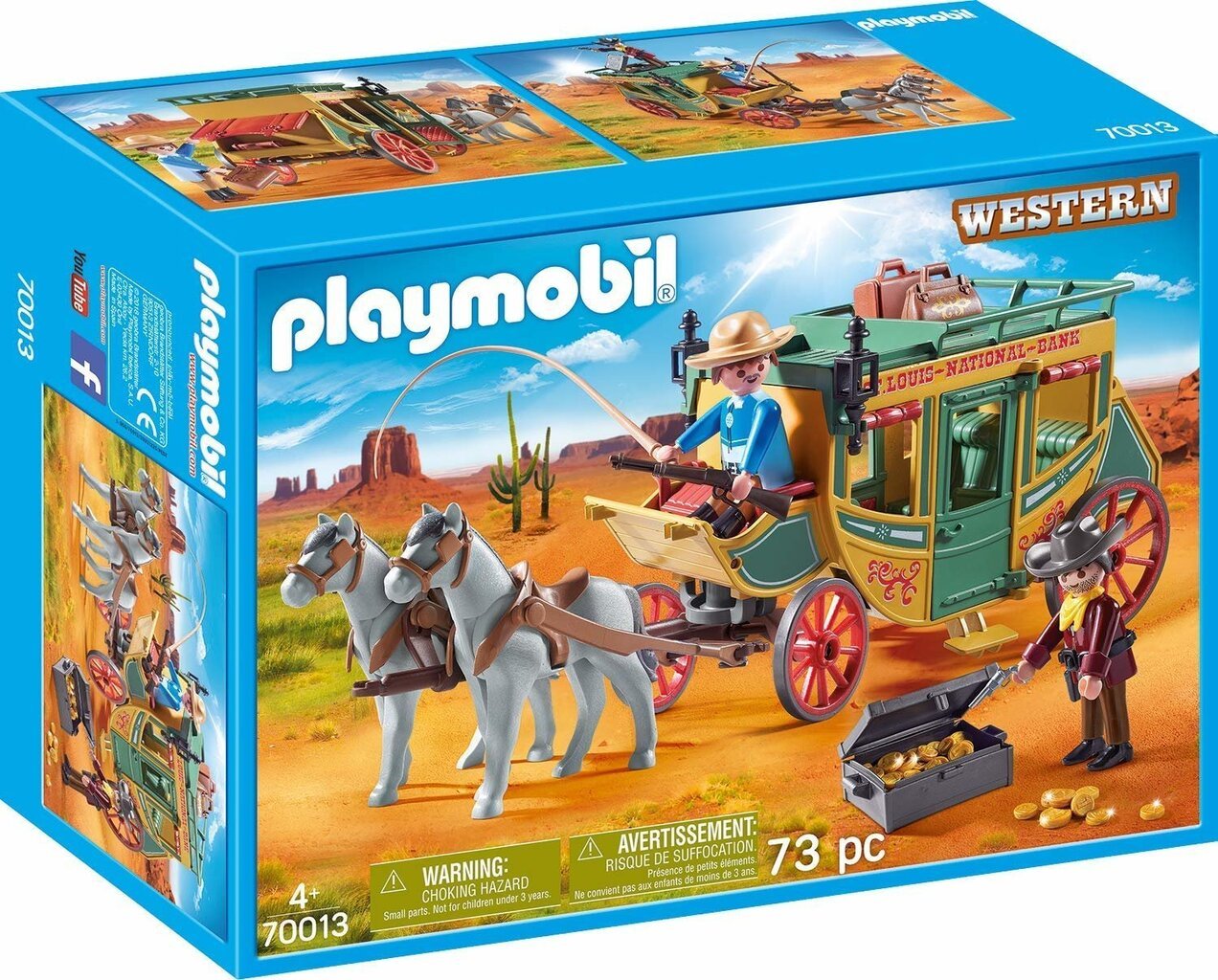 70013 PLAYMOBIL® Western, Kovboju kariete cena un informācija | Konstruktori | 220.lv