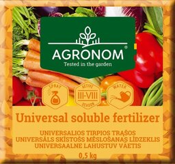 UNIVERSĀLS ŠKĪSTOŠS MĒSLOŠANAS LĪDZEKLIS 0,5 KG cena un informācija | Beramie mēslošanas līdzekļi | 220.lv