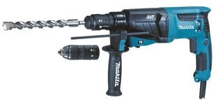 Перфоратор Makita SDS-plus HR2631FTJ, 800 W цена и информация | Перфораторы | 220.lv