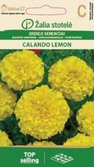 Гвоздикоцветные бархатцы Calando Lemon цена и информация | Семена цветов | 220.lv