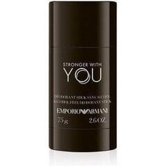 Dezodorants Giorgio Armani Stronger With You vīriešiem 75 g cena un informācija | Parfimēta vīriešu kosmētika | 220.lv