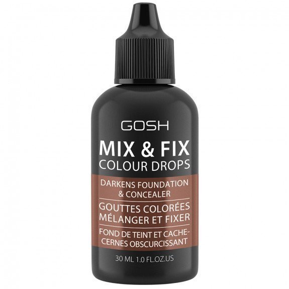 Tonējošs grima līdzeklis tumšos toņos Gosh Mix & Fix Colour Drops, 004 Dark, 30 ml цена и информация | Grima bāzes, tonālie krēmi, pūderi | 220.lv