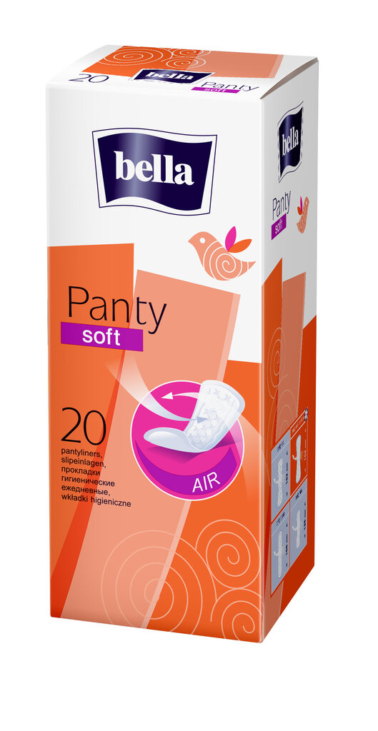 BELLA Ikdienas ieliktnīši Panty Soft, 20 gab. цена и информация | Tamponi, higiēniskās paketes, ieliktnīši | 220.lv