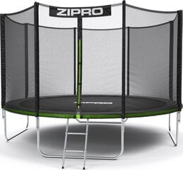 Батут Zipro 12FT, 374 см, с наружной защитной сеткой и сумкой для обуви  цена и информация | Батуты | 220.lv