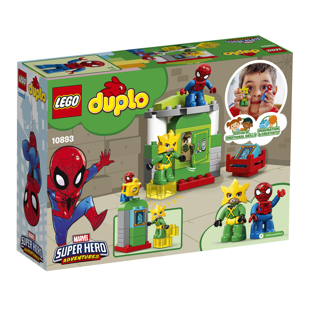 10893 LEGO® DUPLO Zirnekļcilvēks pret Electro cena un informācija | Konstruktori | 220.lv