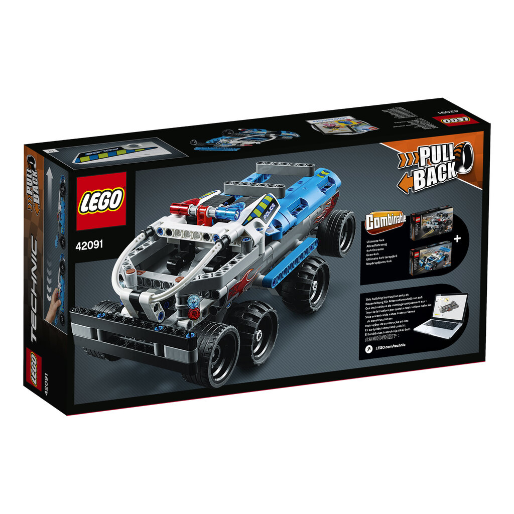 42091 LEGO® Technic Policijas pakaļdzīšanās cena un informācija | Konstruktori | 220.lv