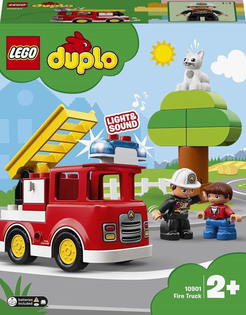10901 LEGO® DUPLO Ugunsdzēsēju automašīna цена и информация | Konstruktori | 220.lv