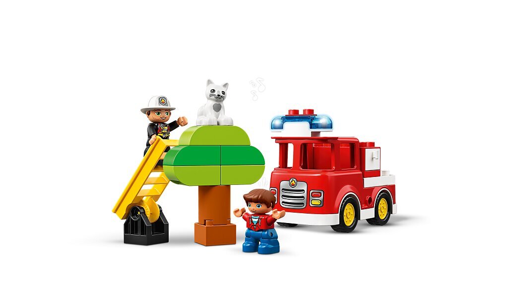 10901 LEGO® DUPLO Ugunsdzēsēju automašīna cena un informācija | Konstruktori | 220.lv